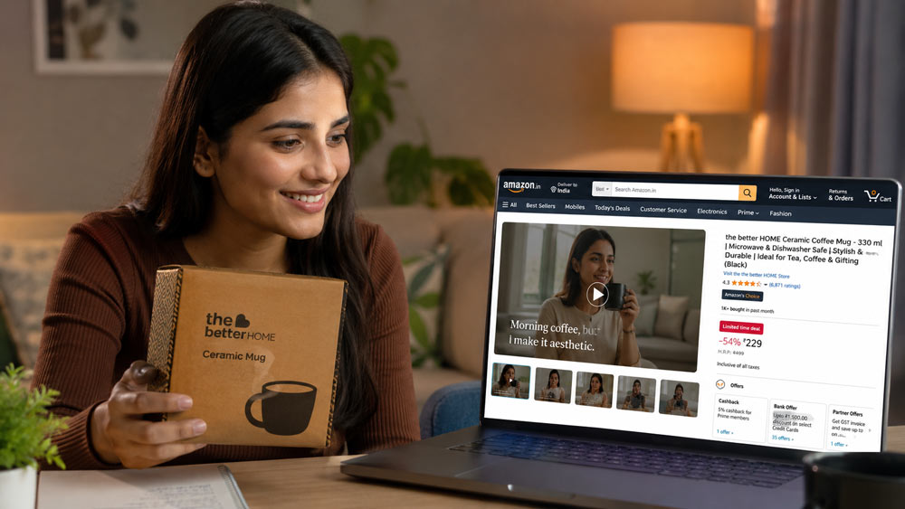 UGC for ecommerce marketplace listings Amazon Flipkart Myntra India